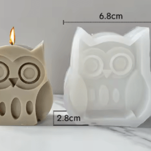 Molde de Silicona Búho modelo 2