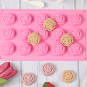 Molde de Silicona Mini Rosas
