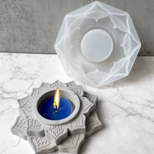Molde de Silicona Fanal Porta velas Loto