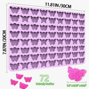 Molde de Silicona Mini Mariposas XL