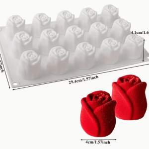 Molde de Silicona Capullos de Rosas