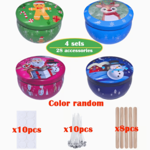 Pack 4 Latas Navidad con accesorios