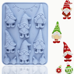 Molde de Silicona Gnomos de Navidad