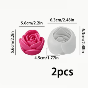Molde de Silicona Doble Rosa