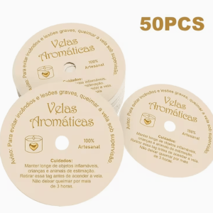 Etiquetas Tapa Velas 50 unidades