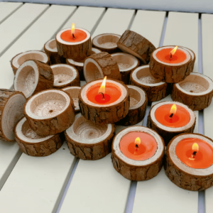 Soporte de madera Velas de Té