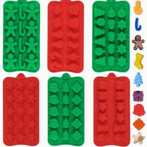 Molde de Silicona Pack de 6 Navidad