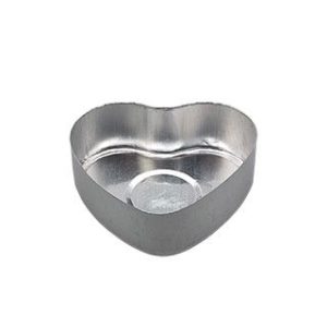 Soporte Aluminio Velas de Té Corazón